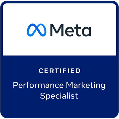 Meta Certified Performance Marketing Specialist badge